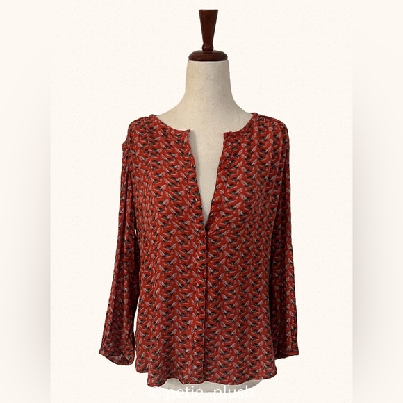 Hinge -3/4 Sleeve Button-Down Blouse- Size: Medium - EUC - Picture 4 of 4